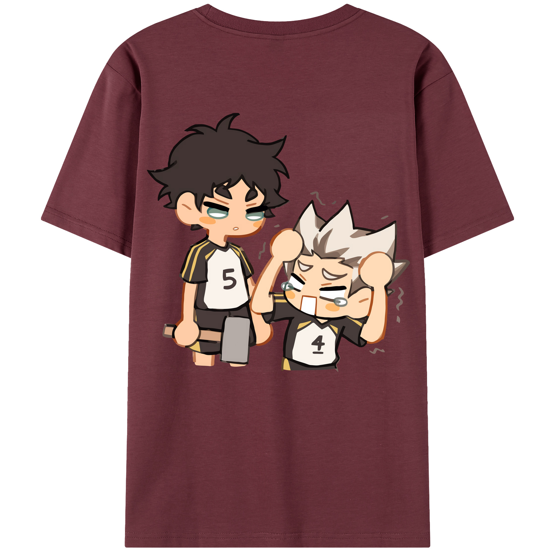 （画像用） ハイキュー!! Haikyu!! 綿100％半袖Tシャツ（背面プリント）